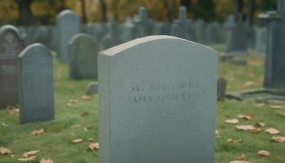 Gravestone in a cemetery