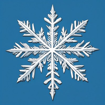 Detailed snowflake illustration