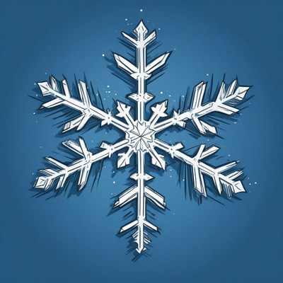 Detailed snowflake illustration