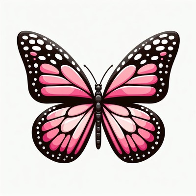 Pink butterfly illustration