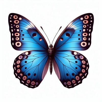 Blue morpho butterfly