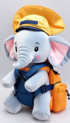 Plush elephant backpack