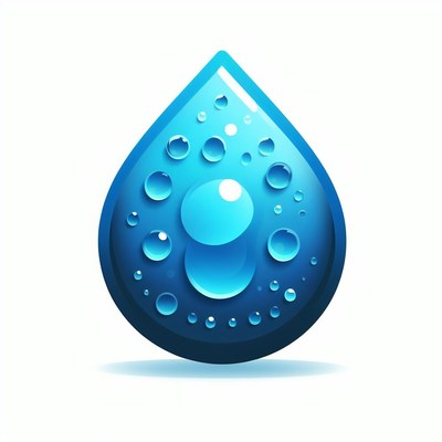 Blue water drop icon