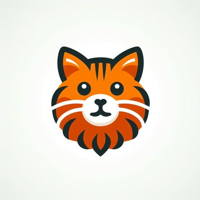 Cartoon tiger face illustration