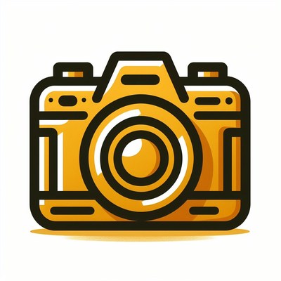 Yellow camera illustration