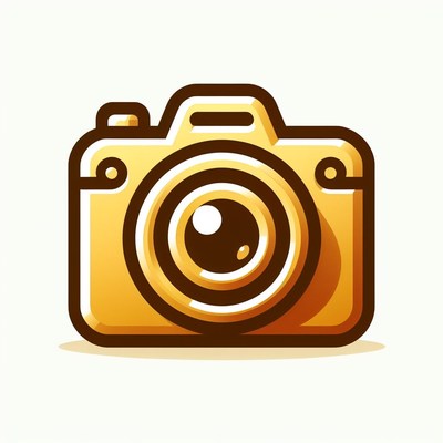 Golden camera icon