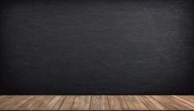 Black wall with wooden floor
