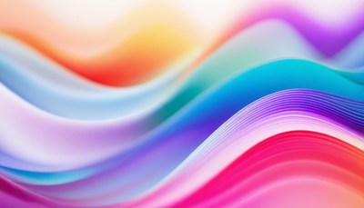 Abstract colorful waves