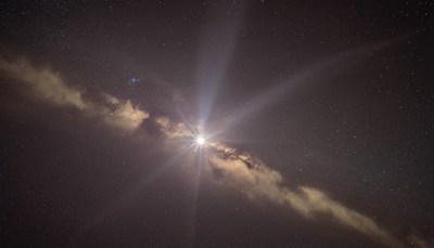 Milky way galaxy from earth