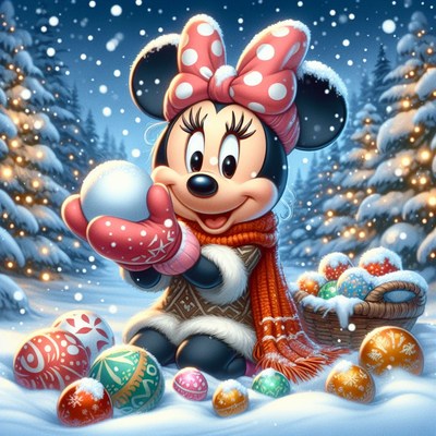 Minnie mouse winter wonderland