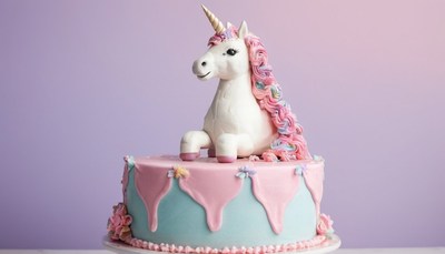 Unicorn birthday cake