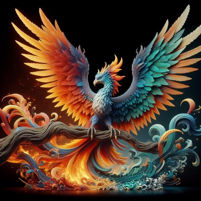 Phoenix bird illustration
