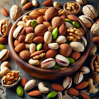 Bowl of mixed nuts
