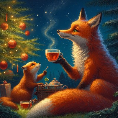 Fox family christmas tea