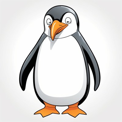 Cartoon penguin illustration