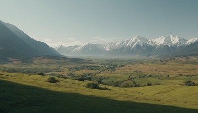 Mountain valley landscape