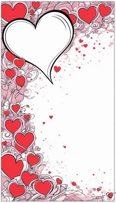 Red hearts valentine's day background