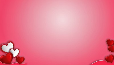 Pink background with hearts