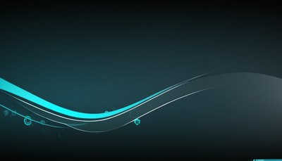 Abstract blue and white lines on black background