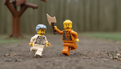 Lego minifigure chase