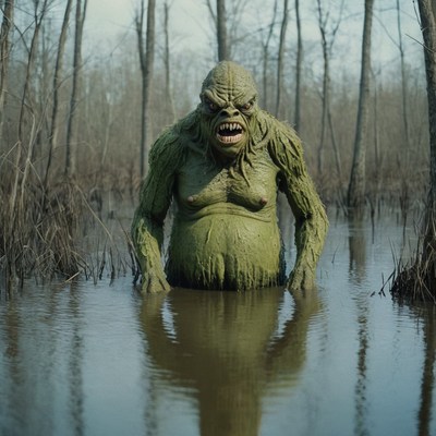 Swamp monster emerges