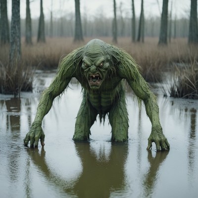 Swamp monster approaching