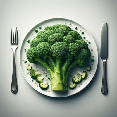 Broccoli on a plate