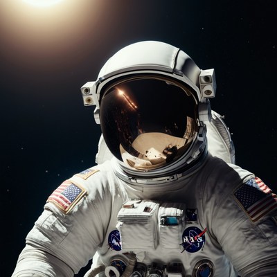 Astronaut in space suit
