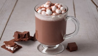 Hot chocolate with marshmallows