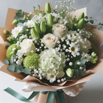 White flower bouquet