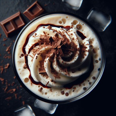 Chocolate mocha with whipped cream