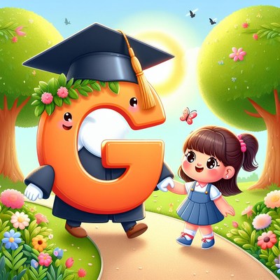 Letter g graduation walk