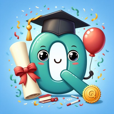 Letter q graduation celebration