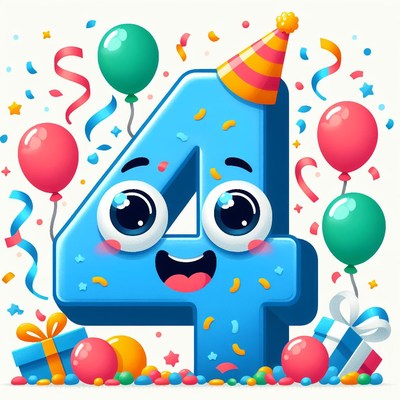 Happy 4th birthday celebration