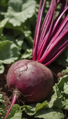 Freshly harvested beetroot