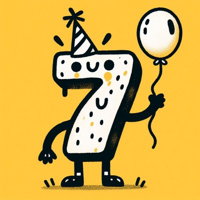 Happy birthday number seven