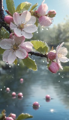Rainy day blossoms