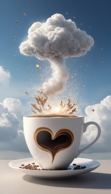 Coffee cloud burst
