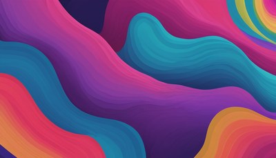 Abstract colorful waves
