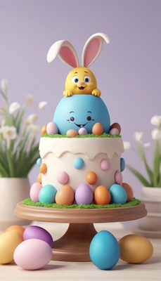 Easter bunny cake