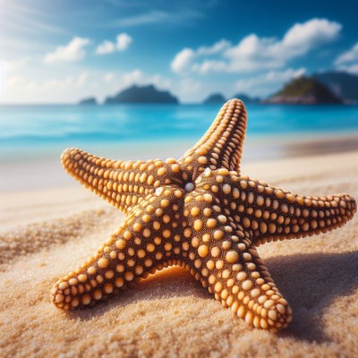 Starfish on a beach