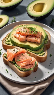 Avocado toast with smoked salmon