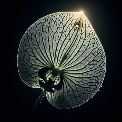 Orchid petal backlit