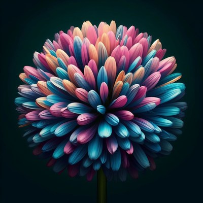 Colorful flower bloom