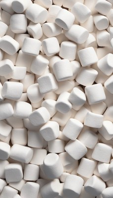 White marshmallows close-up