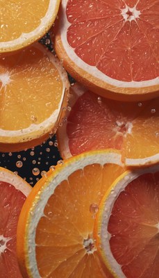 Orange and grapefruit slices