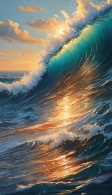 Sunset wave