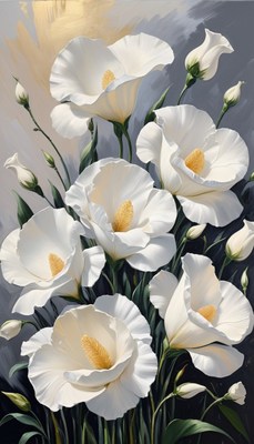 White flowers in bloom