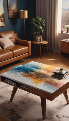 Modern living room coffee table