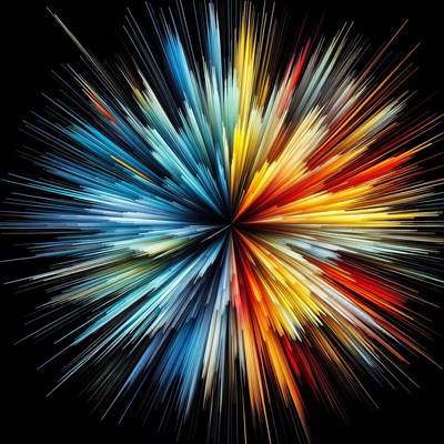 Colorful abstract explosion